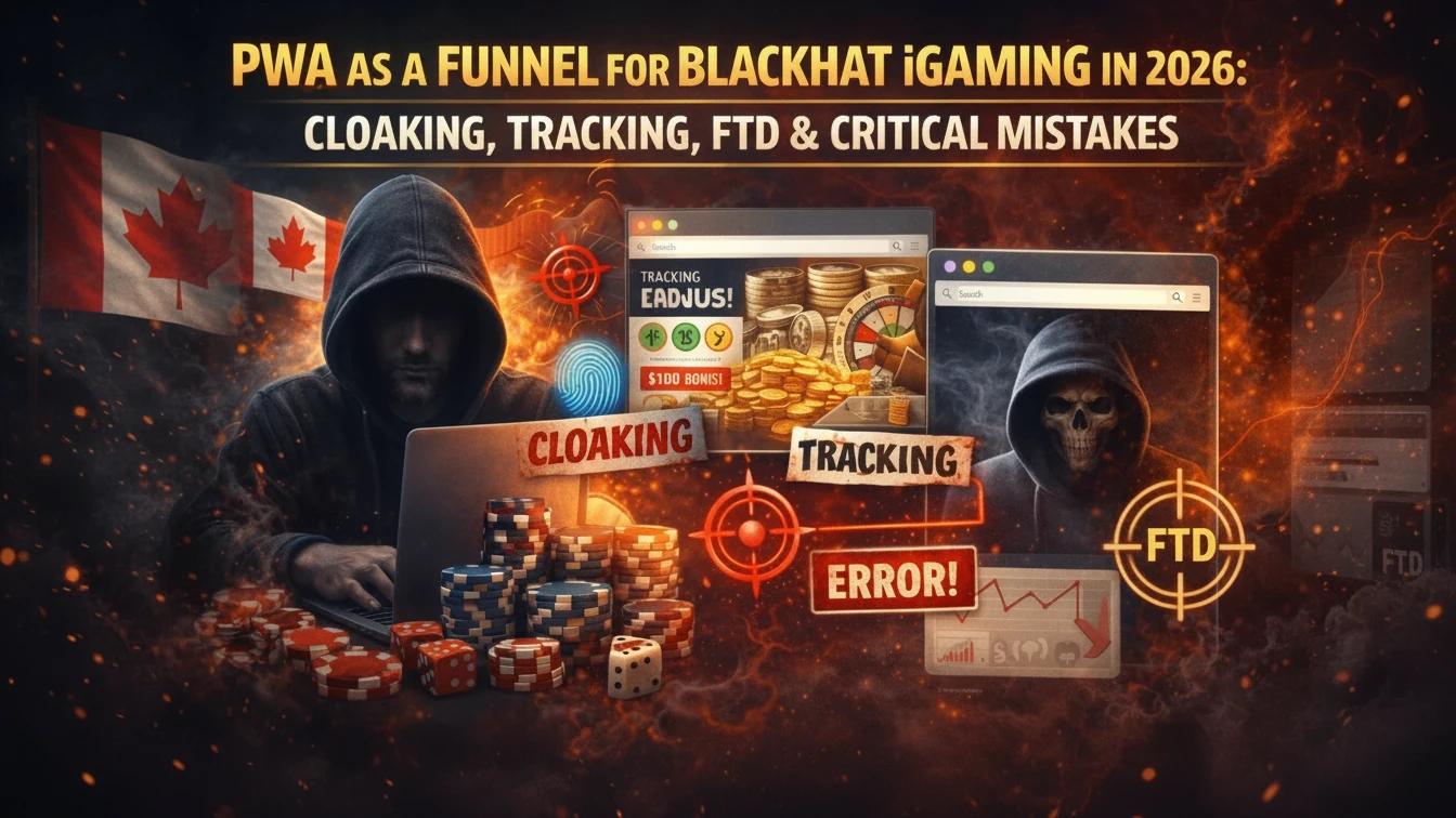 PWA as a Funnel for BlackHat iGaming in 2026: Cloaking, Tracking, FTD & Critical Mistakes